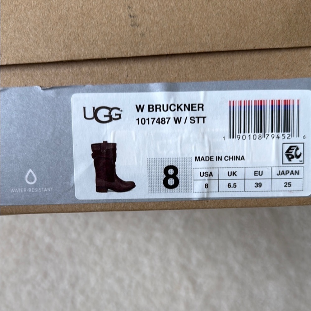 UGG Women's Brown Leather Boots - Picture 3 of 9